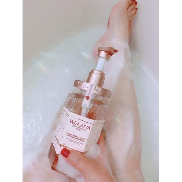 Sữa Tắm Trắng Da  WEILAIYA Grand Rose Extracts Whitening Shower Gel 450ml_STORE_SINHAIR_PHUBAC | BigBuy360 - bigbuy360.vn