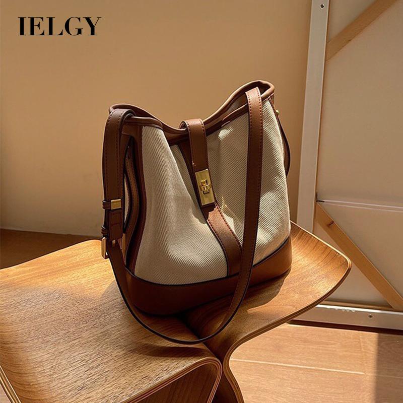 Túi đeo chéo IELGY bằng vải khổ lớn thời trang sành điệu dành cho nữ
