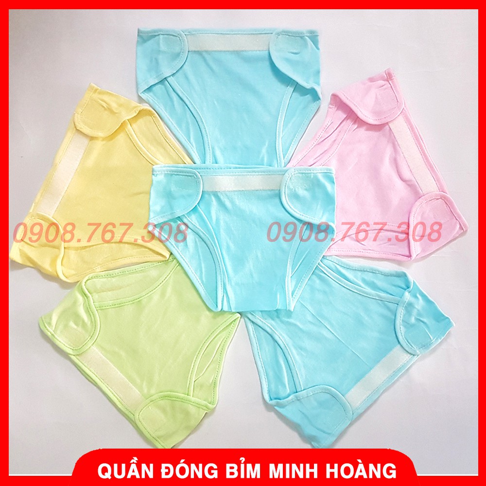 Quần Đóng Bỉm Minh Hoàng Chất Cotton Mỏng - Có Size Cho Bé Sơ Sinh Từ 3-6kg