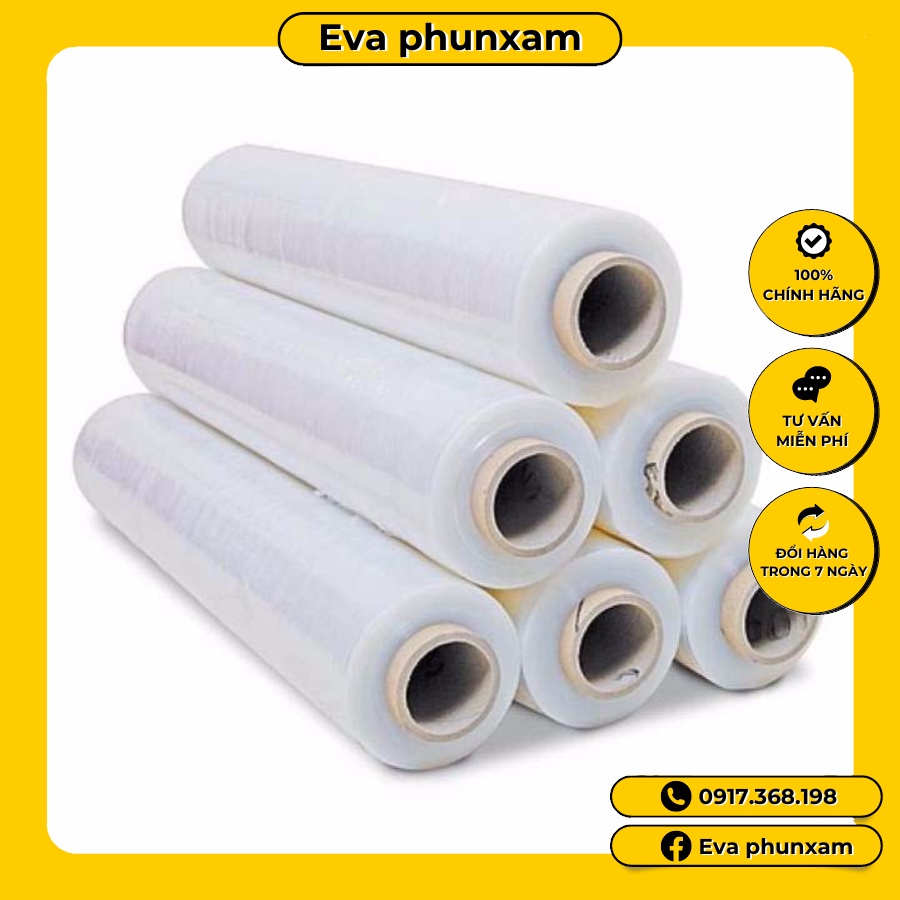 Cuộn màng co ủ tê giảm béo Cuộn nilon ,màng co quấn bụng,giảm béo [ cuộn 1KG]