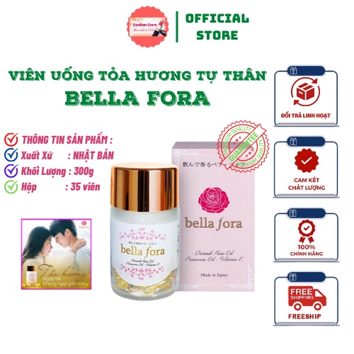 Viên uống Tăng Cường Nội tiết, Tỏa Hương Tự Thân Cơ Thể BELLA FORA Hũ/35viên