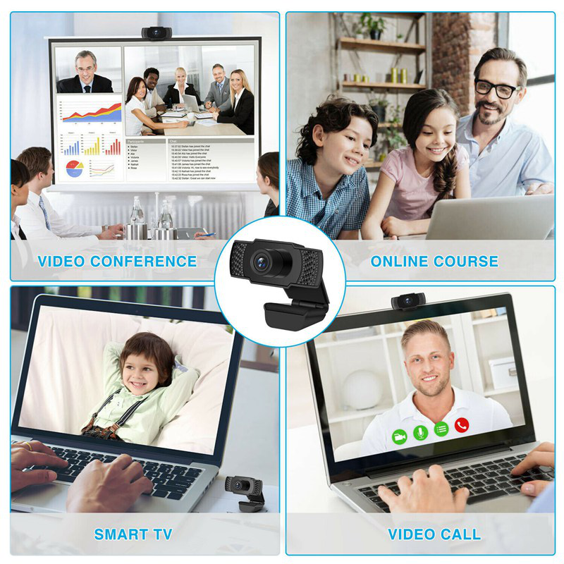 Webcam usb 2.0 hd c920 c270 aoni a30 c33 kèm micro