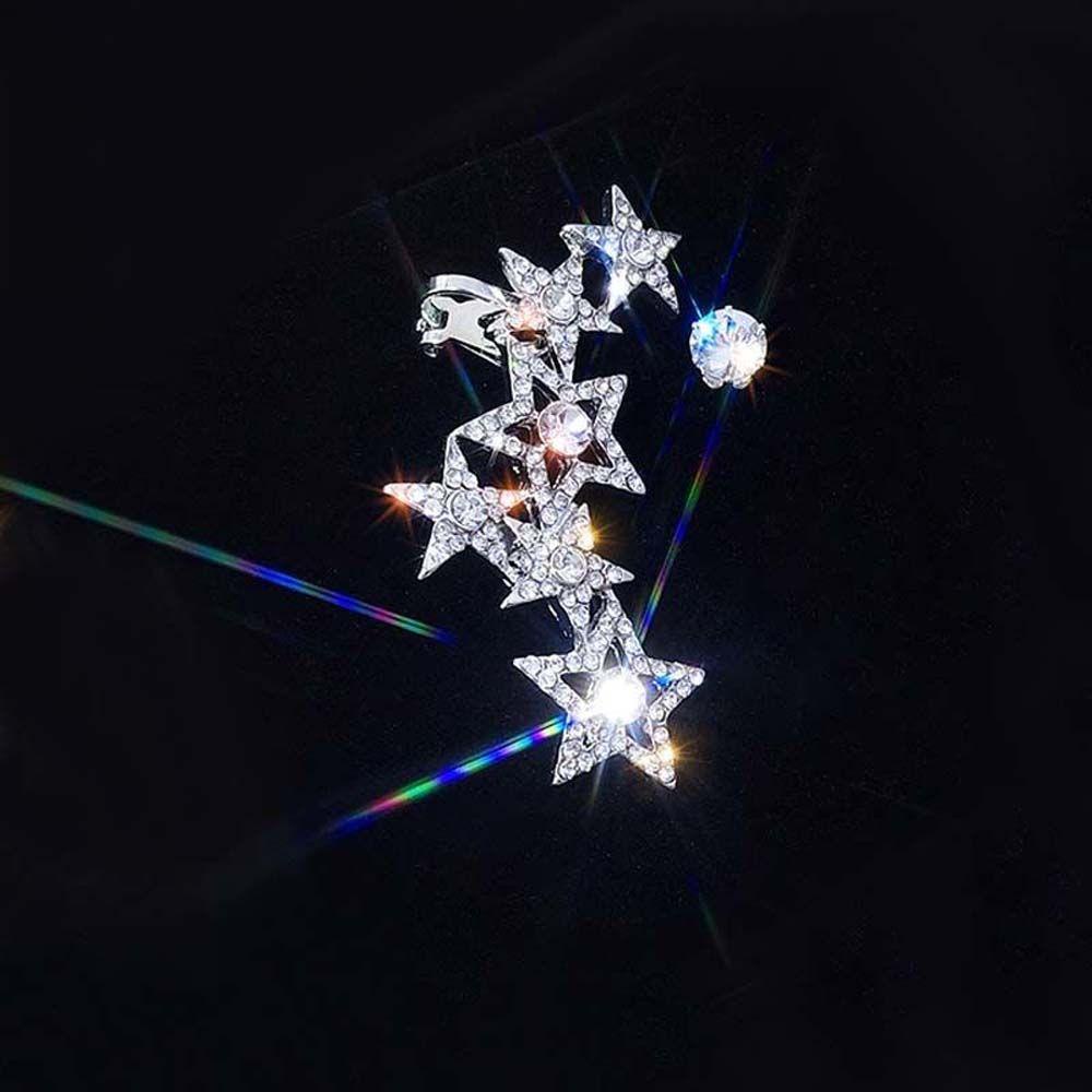 Khuyên Tai Dạng Móc Hình Ngôi Sao Sang Trọng Phong Cách Hàn Quốc|Bông Tai Dạng Móc Thiết Kế Độc Đáo Thời Trang