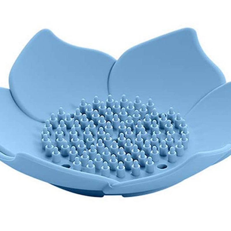 Set 4 Khay Silicone Đựng Xà Phòng Hình Hoa