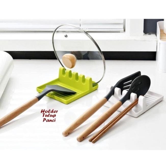 Giá Đỡ Nắp Nồi Màu Trắng Có Lỗ Ráo Nước | BigBuy360 - bigbuy360.vn
