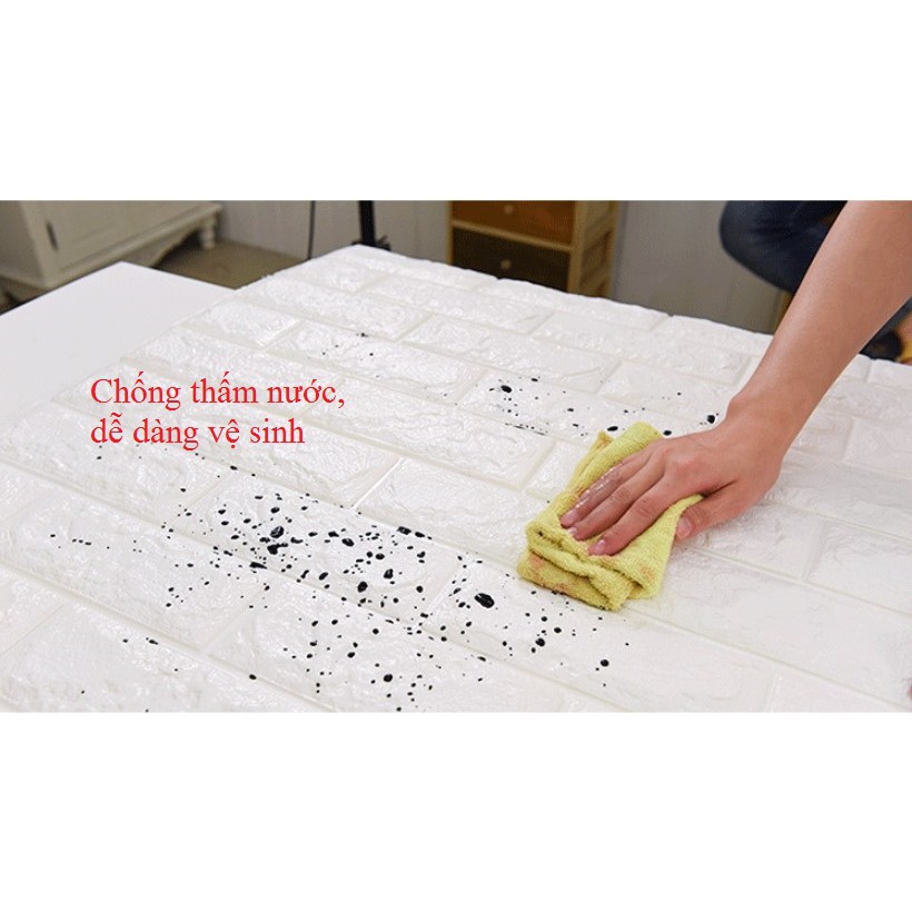 [Giảm 5k - Mua 50 Tấm] Xốp Dán Tường 3D Giả Gạch 70x77 cm Nhiều Màu Tiện Lợi Cách Âm, Chống Nóng, Chống Ẩm Mốc | BigBuy360 - bigbuy360.vn