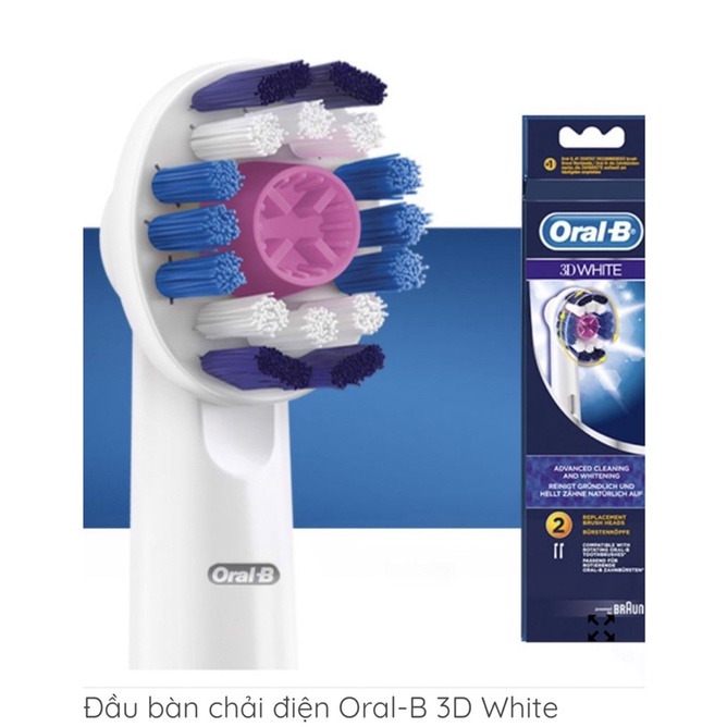 Đầu chải 3DWhite oral-b (prowhite oral-b) hàng chính hãng 100%