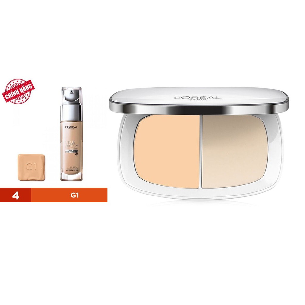 Combo kem nền LOREAL G1 +phấn nền LOREAL G1