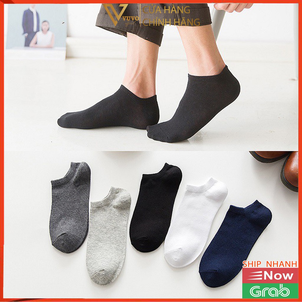 Tất Ngắn Cổ Unisex Thời Trang Màu Ngẫu Nhiên, Vớ ngắn cổ kháng khuẩn nam nữ