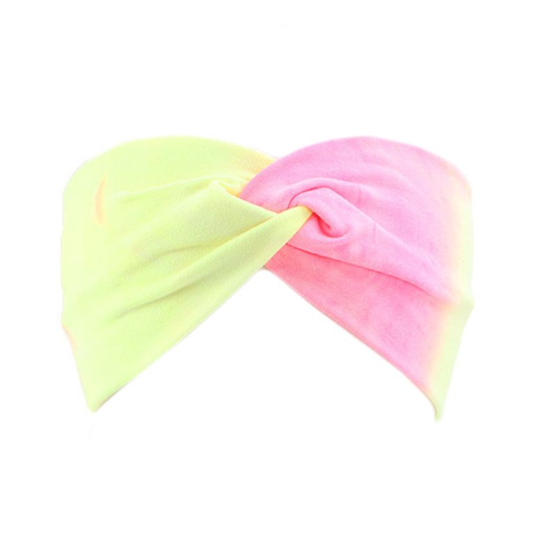 Băng Đô Nhuộm Màu Loang Kiểu Dáng Thể Thao Cho Nữ