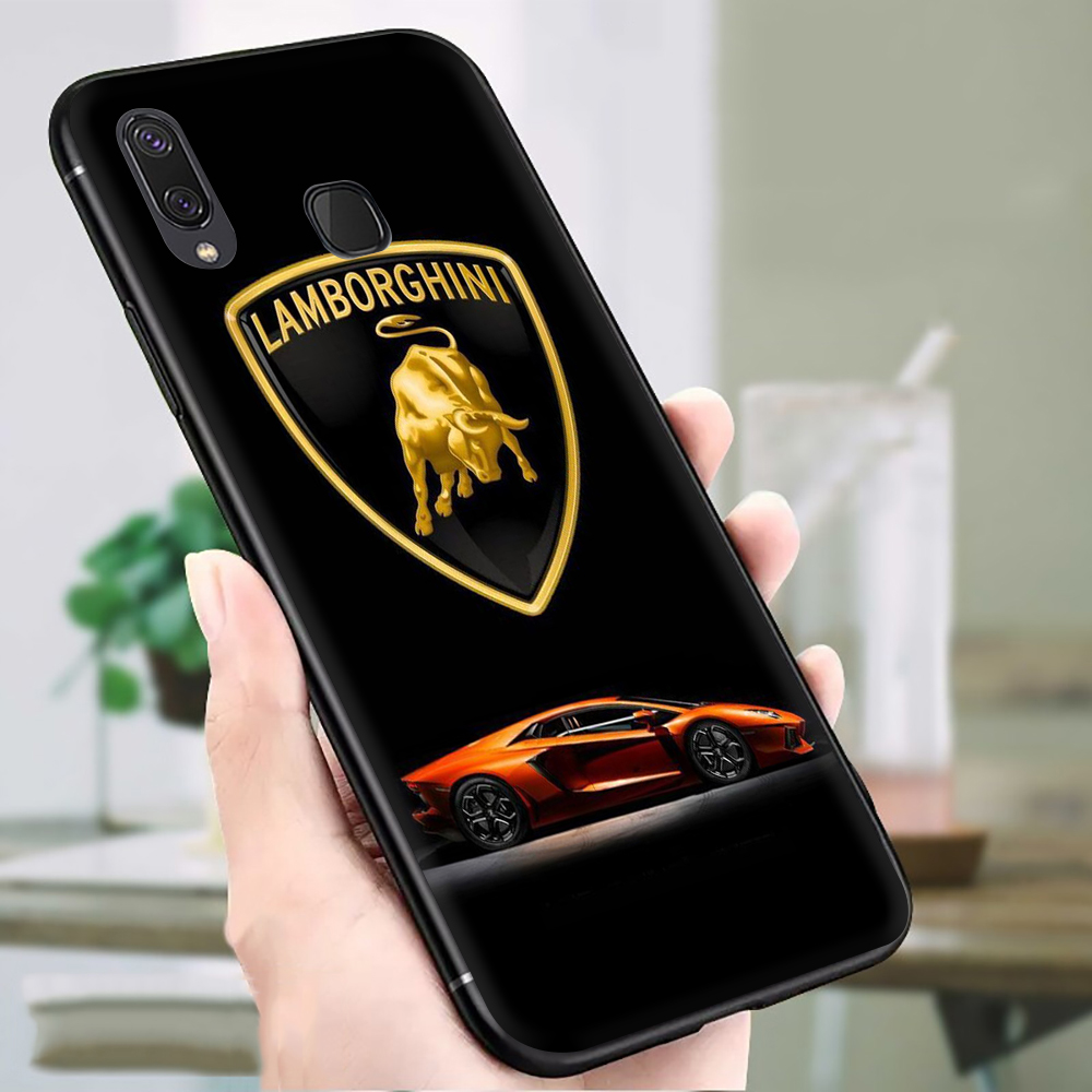 Ốp Điện Thoại Tpu Mềm Chống Rơi In Logo Lamborghini Cho Samsung A20E A20S A21S A30S A31