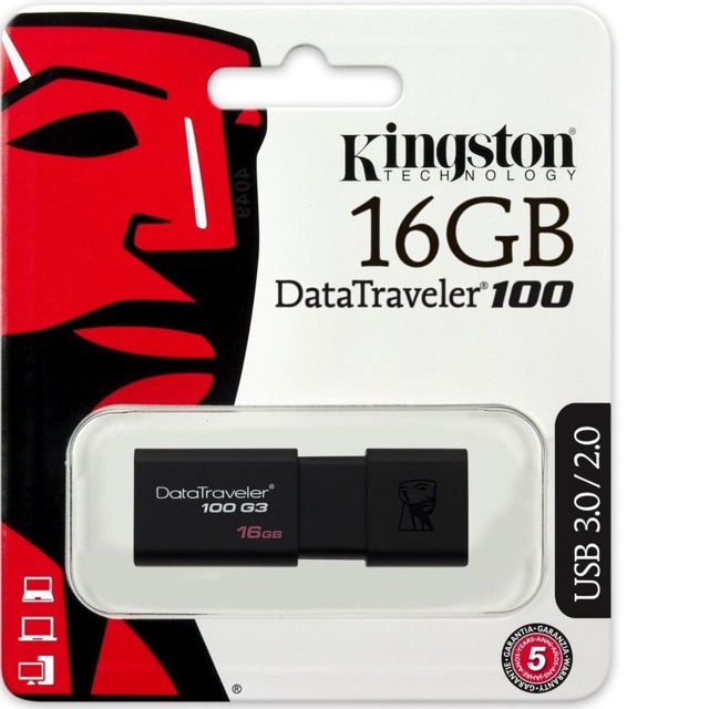 USB ( Thiết bị lưu trữ ) KINGSTON 16G DT100G3 | BigBuy360 - bigbuy360.vn