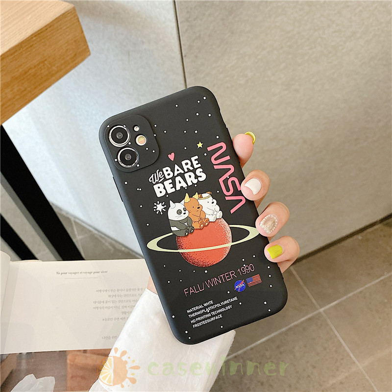 NASA ốp điện thoại In Hình We Bare Bears Cho Realme C15 C12 C11 C1 C2 C3 6 5 3 5i 5s Oppo A1K A3S A5 A9 2020 Vivo Y50 Y30 Y17