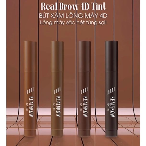Bút Xăm Chân Mày 4D Cathy Doll Real Brow 4D Tint 2g