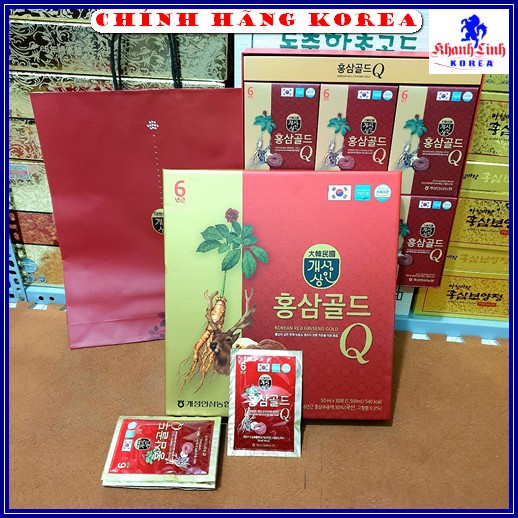 Nước hồng sâm nhung hươu hàn quốc, hộp 30 gói - Sâm nhung plus - Tăng thể lực, giảm stress, phòng ung thư - khanhlinh