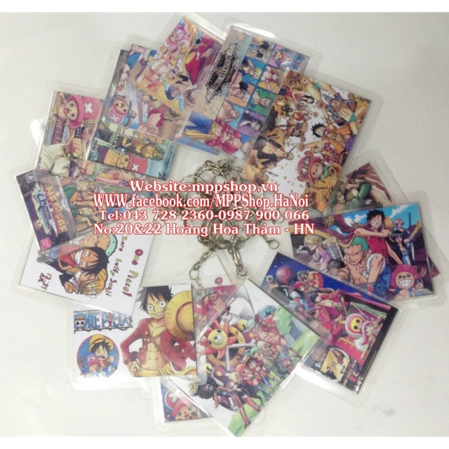Móc khoá one piece combo 5 cái mẫu ngẫu nhiên