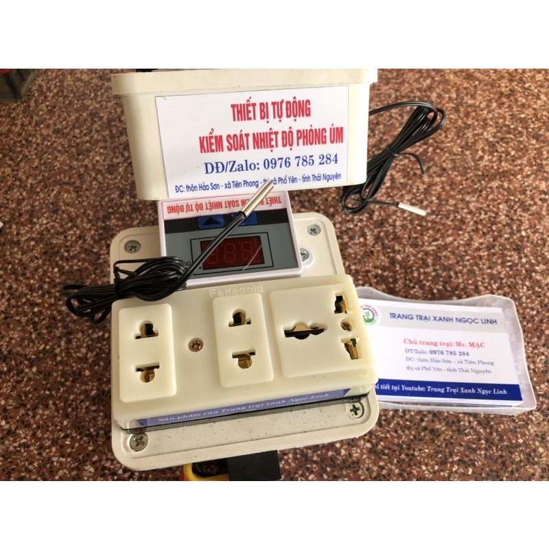 Đo và kiểm soát nhiệt độ tự độn phòng úm vật nuôi, máy ấp trứng, dễ sử dụng, độ nhật và chính xác cao
