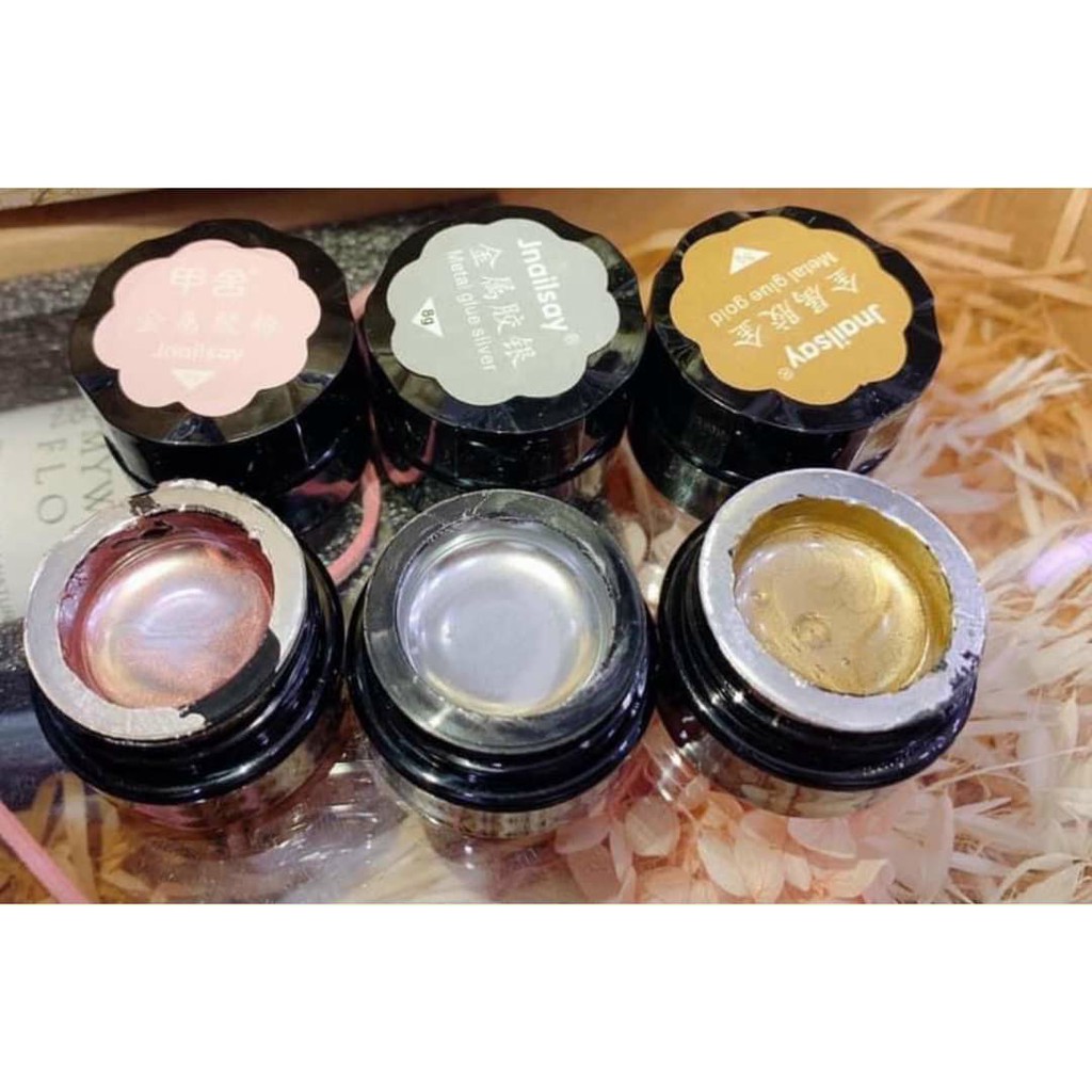Gel Vẽ Mêtal, gel metal vàng bạc hồng