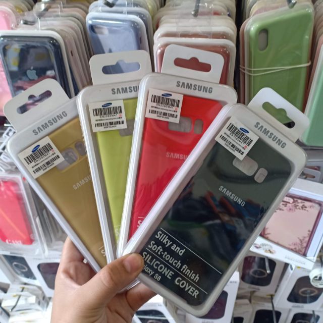 Ốp lưng chống bẩn silicon cover cho Galaxy S8 - Nhiều màu