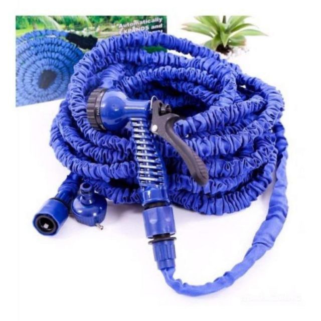 [FREESHIP] Vòi xịt nước giãn nở thông minh Magic hose 30m (xanh)