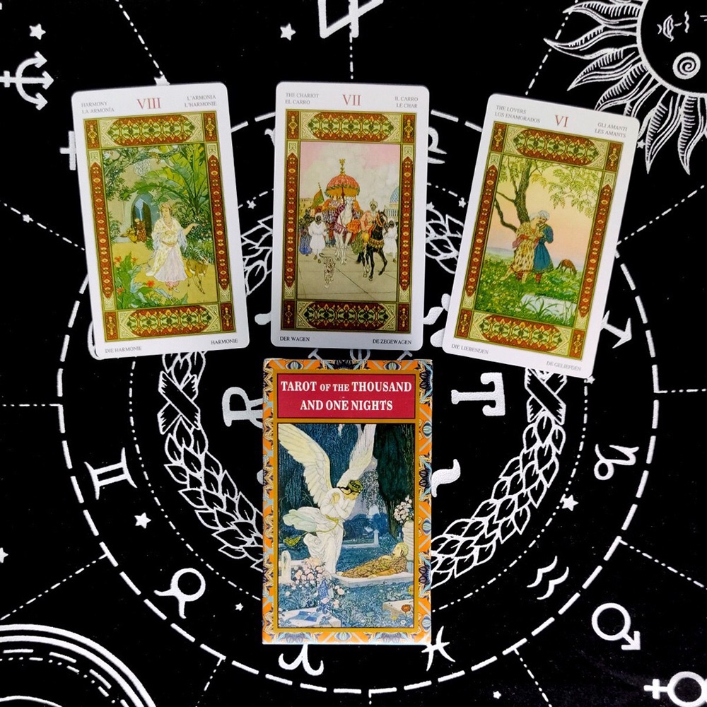 Bài Tarot of the Thousand and One Nights  78 Lá Tặng Đá Thanh Tẩy E6