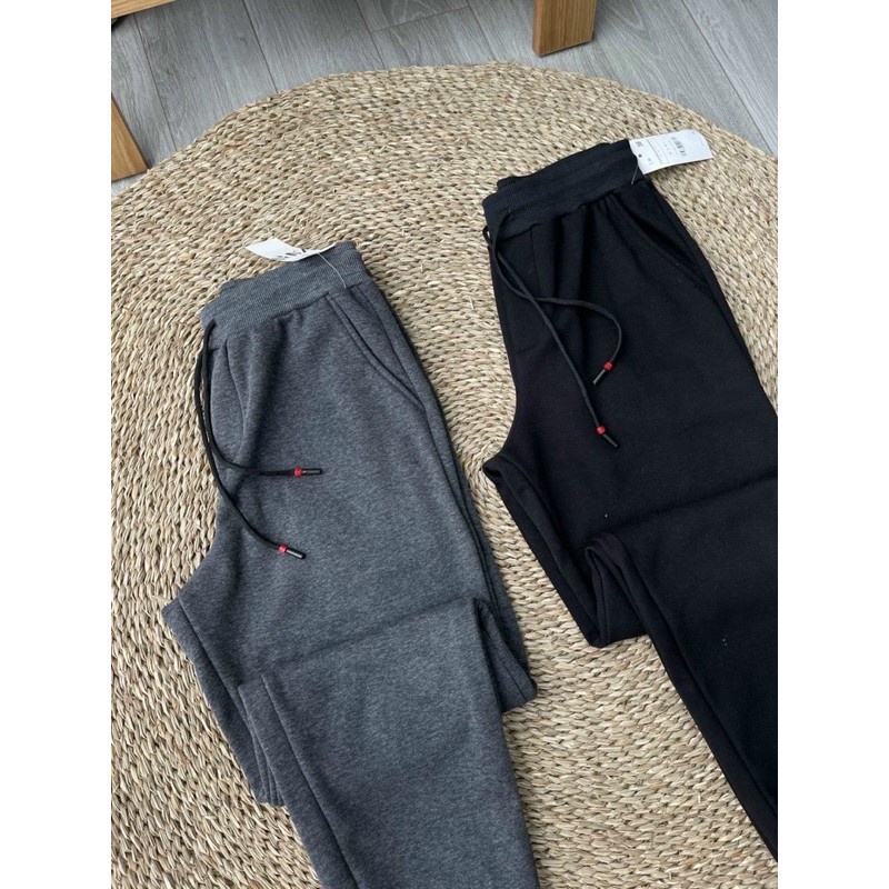 Quần jogger nỉ nam lót lông siêu ấm