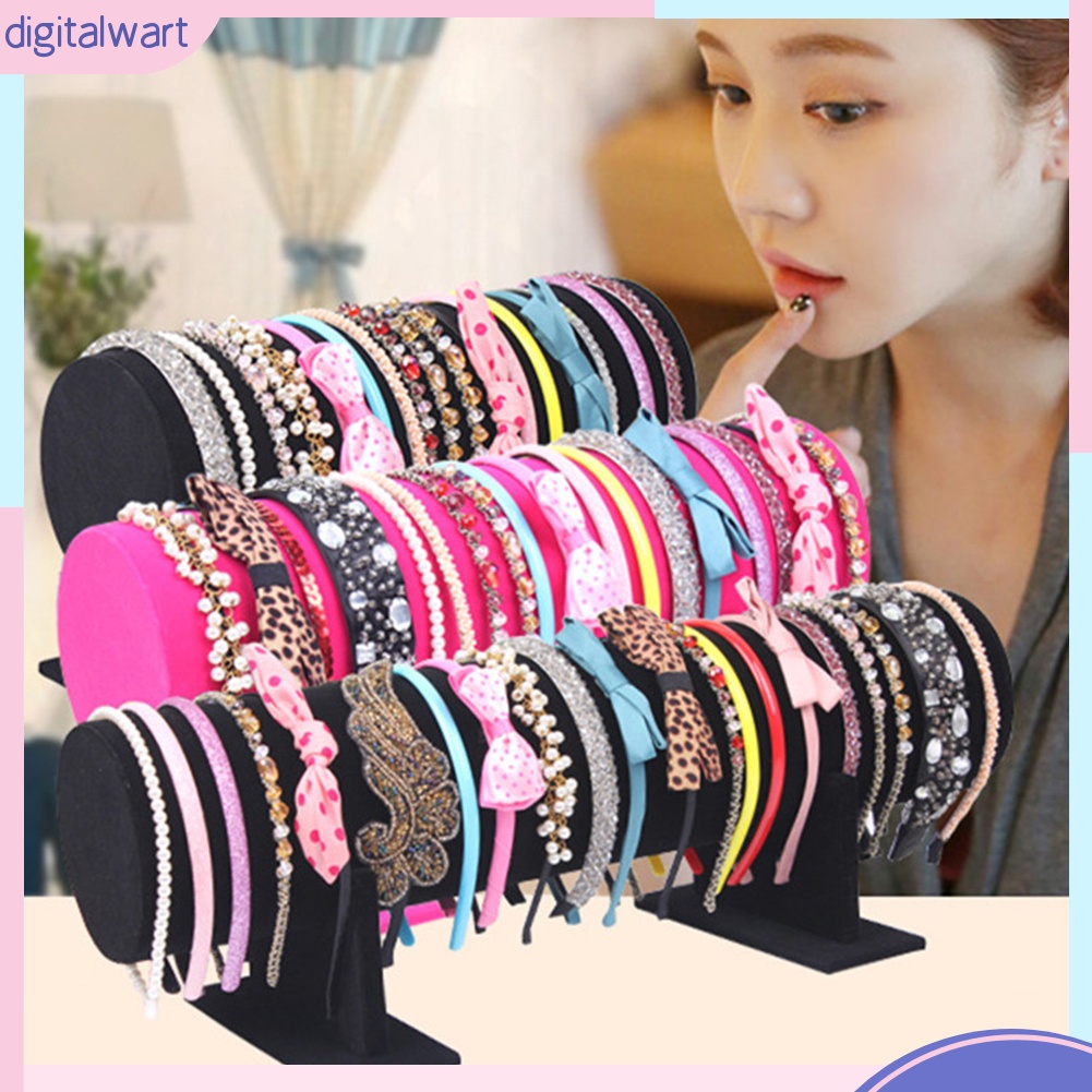 Giá Đỡ Trưng Bày Băng Đô / Kẹp Tóc Bằng Nhung Tiện Dụng