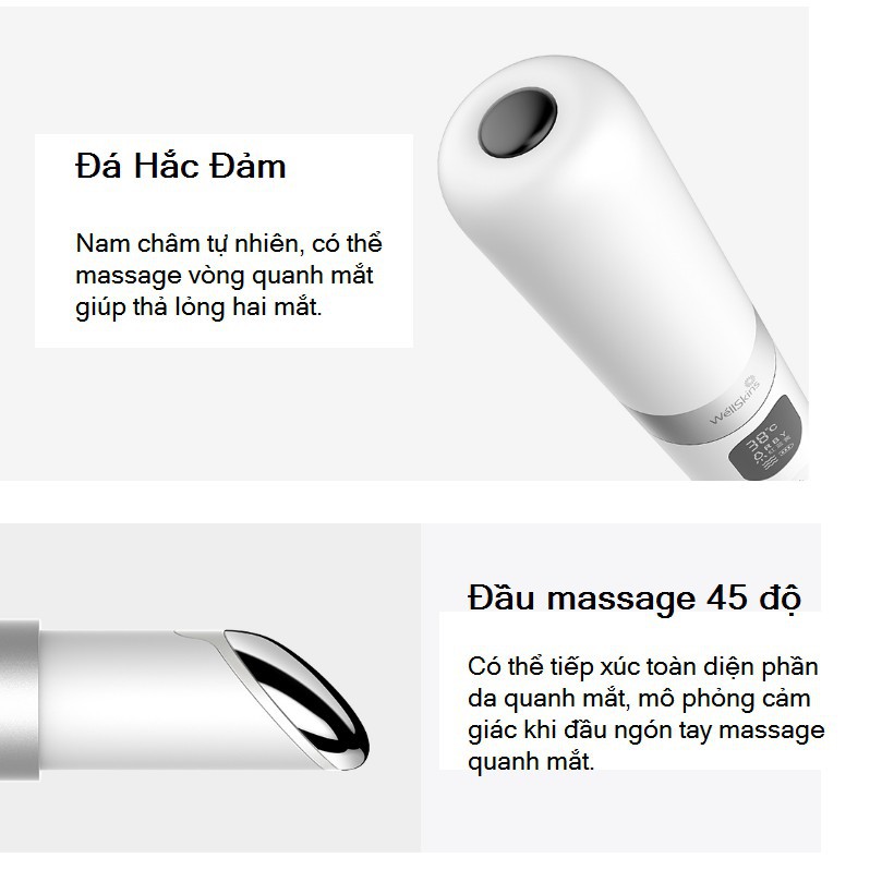 Máy massage mắt Xiaomi WéllSkins WX-MY300 giúp thư giãn, giảm nhăn, mờ bọng mắt - WellSkins WX-MY300