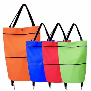 Túi xách giỏ đựng đồ đi chợ siêu thị có bánh xe kéo PVN187