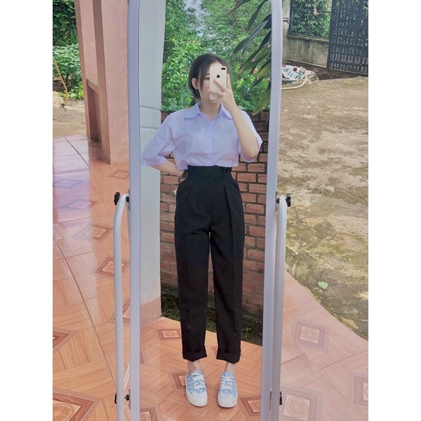QUẦN TÂY CÚC LỆCH FROM ĐẸP CHẤT TUYẾT MƯA