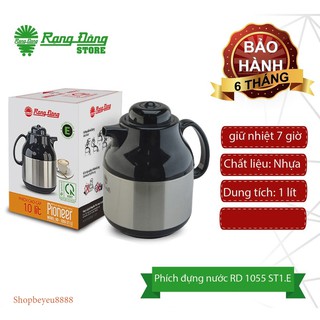 Bình trà inox 1 lít rạng đông | rd 1055 mẫu mới