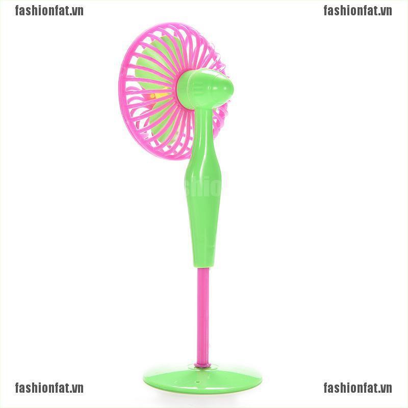 [Iron] 1 X Mini Fan Toys for Barbies Kids Dollhouse Furniture Accessories Color Random [VN]