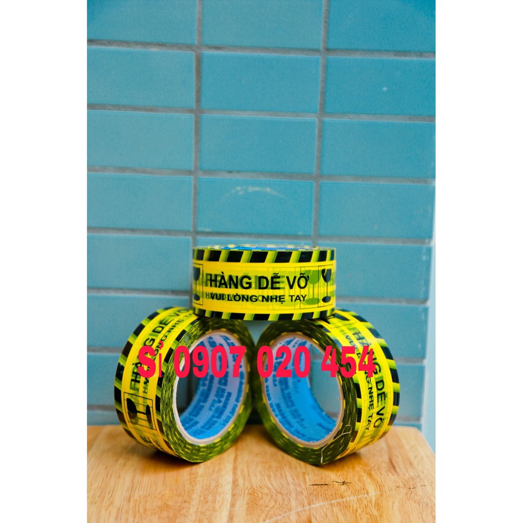 Cuộn Băng keo hàng dễ vỡ 100y 48mm nặng 200gr