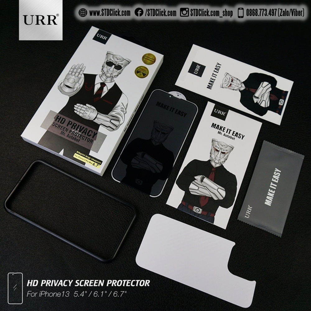 KÍNH CƯỜNG LỰC IPHONE 13 PRO MAX - 13 PRO - 13 URR AUTOBOT CHỐNG NHÌN TRỘM CHÍNH HÃNG HÀNG CHUẨN