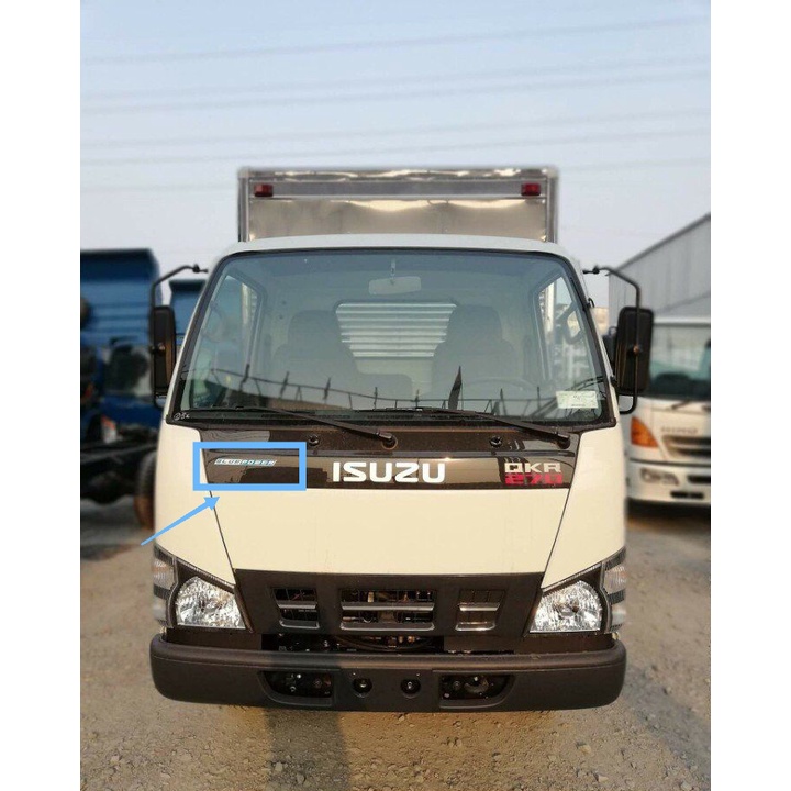 Decal chữ BLUEPOWER dành cho dòng xe ISUZU hàng chính hãng