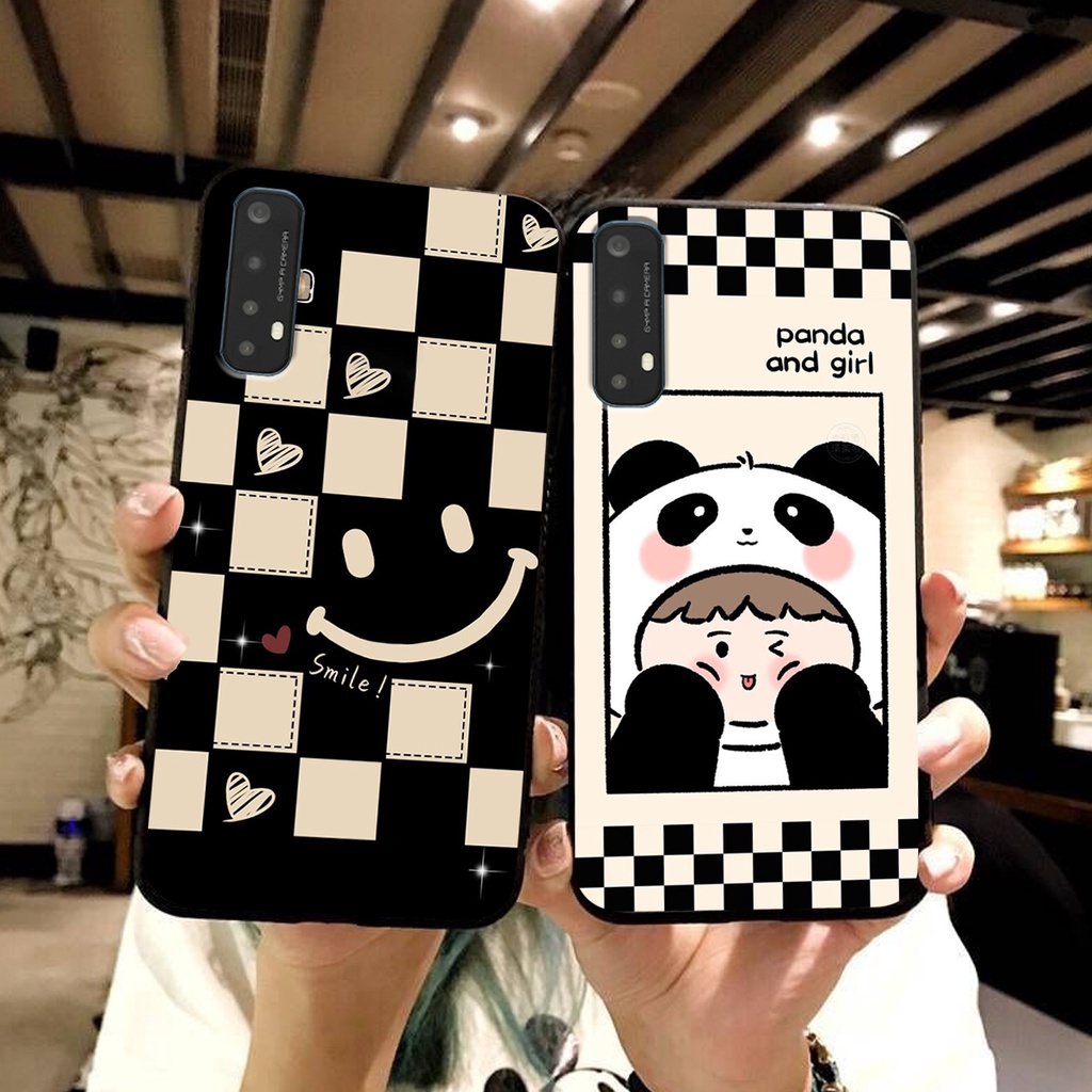 Ốp lưng Realme 7 in hình cao cấp mẫu kẻ caro,mikenbe@r siêu hot