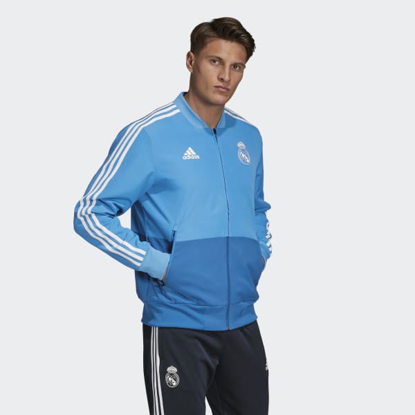 Áo khoác ADIDAS Real Madrid Presentation Track Top - Blue #DZ9309
