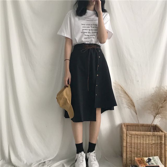 [ORDER] Chân Váy Dài Qua Gối Bigsize