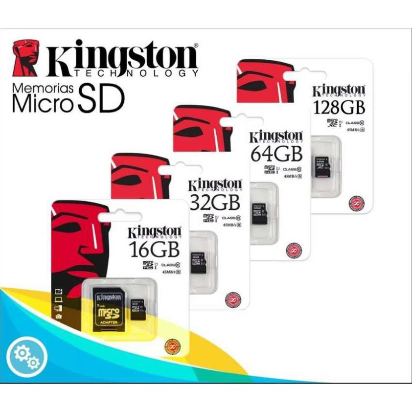 12.12 Hot Deals- 128GB Kingston Thẻ nhớ MicroSD Class 10 (Kèm Adapter) -128GB-Bảo Hành 5 Năm-Hàng Chính Hãng