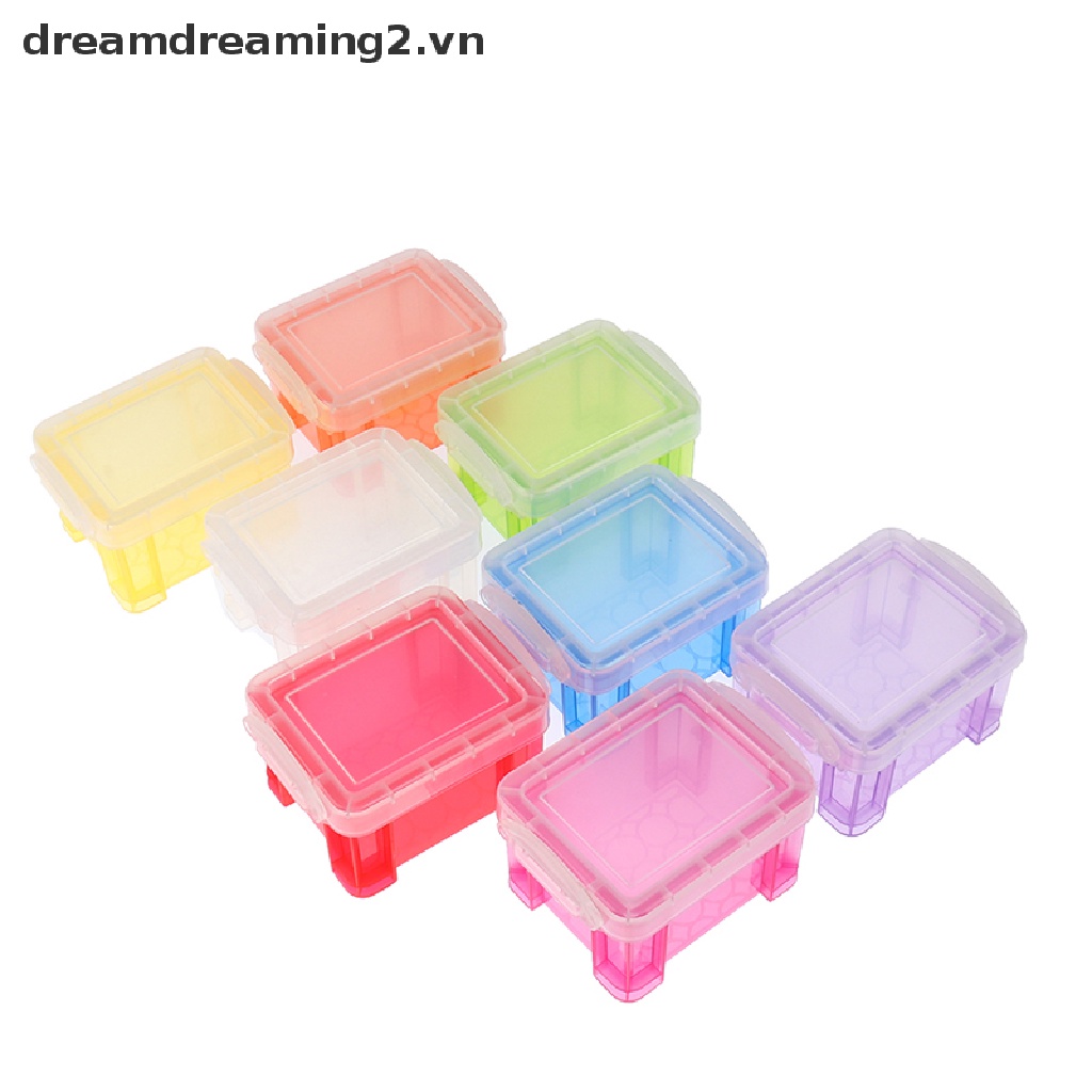 Bộ 2 Hộp Nhựa mini Đựng Đồ Chơi Dễ Thương Cho Búp Bê