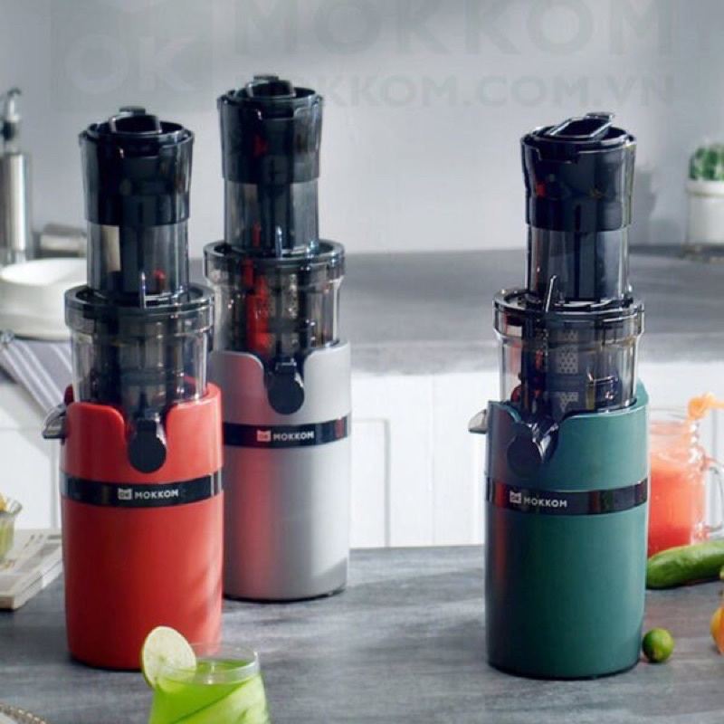 Máy ép chậm Mokkom MK199 chính hãng, máy ép hoa quả, ép nguyên quả bảo hành 12 tháng