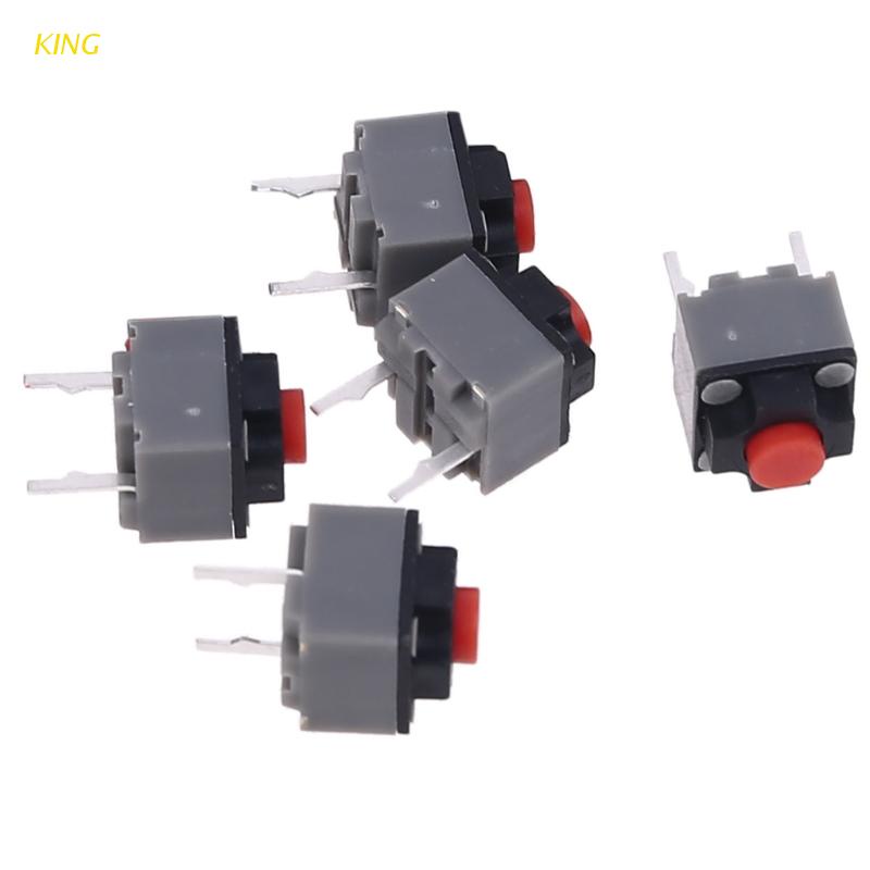 Set 5 Công Tắc Micro Usb Hình Vuông 6x6x7.3mm Không Gây Tiếng Ồn Cho Chuột Chơi Game