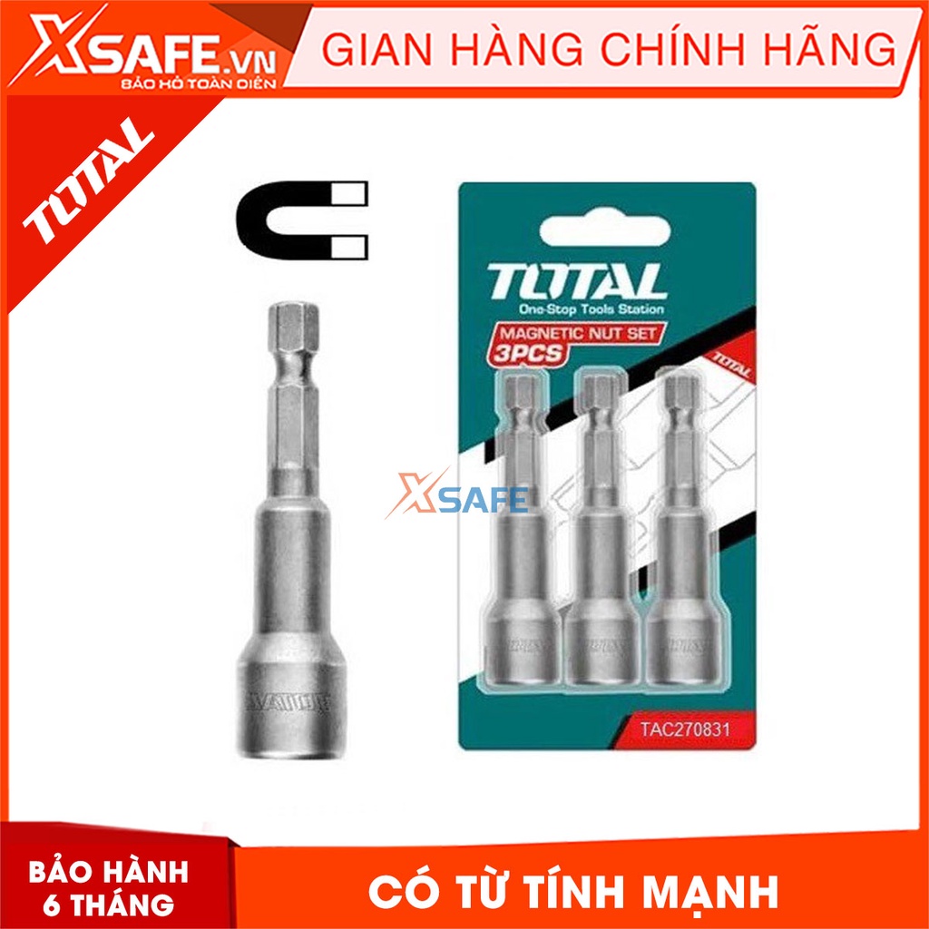 Bộ mũi bắn tôn TOTAL từ tính mạnh Đầu bắn tôn 50BV30 bền bỉ, thiết kế nhỏ gọn dễ sử dụng - sản phẩm chính hãng