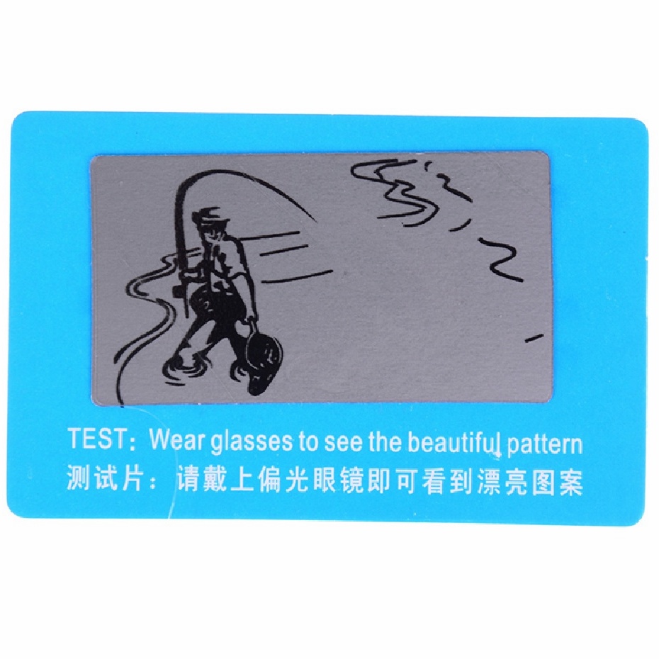 Lucky】Thẻ Kiểm Tra Phân Cực Cho Kính Mát Phân Cực polarized Tấm test