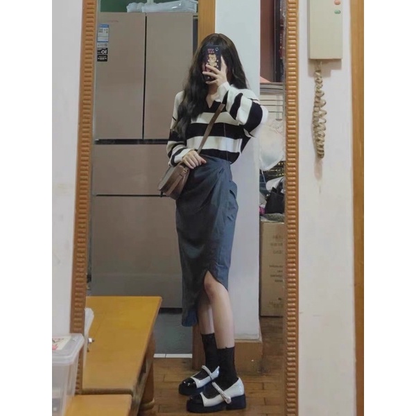 Áo len dệt phối sọc 6sstore