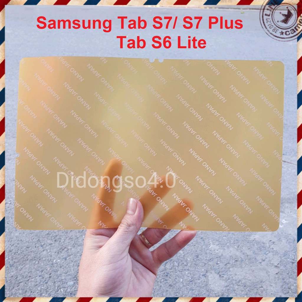 Cường lực dẻo nano siêu dẻo siêu chịu lực cho cho Samsung Galaxy Tab S7/ S7 Plus / Tab S6 Lite