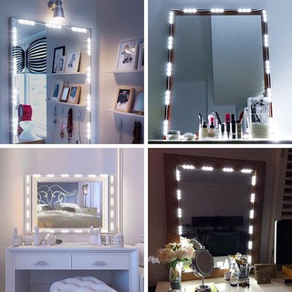 Đèn led trang trí gương trang điểm, Bộ đèn led trang trí gương bàn trang điểm gồm nguồn và đèn