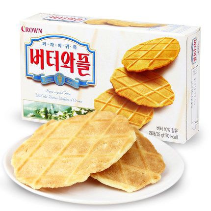 Bánh Crown Butter Waffles Hàn Quốc 234gr