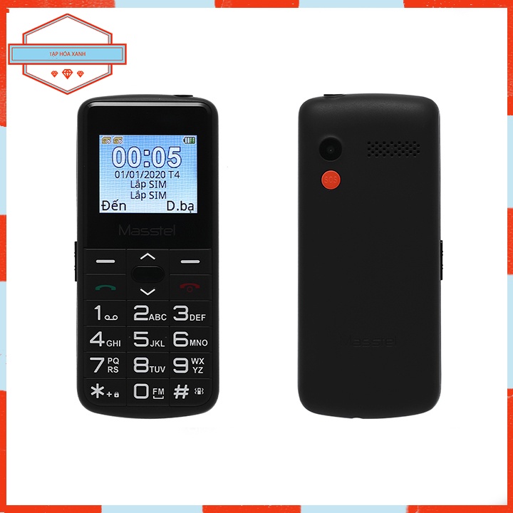 Điện Thoại Cục Gạch Pin Trâu Masstel Fami 11 Full Box Chính Hãng Bàn Phím Chữ Lớn Cho Người Già