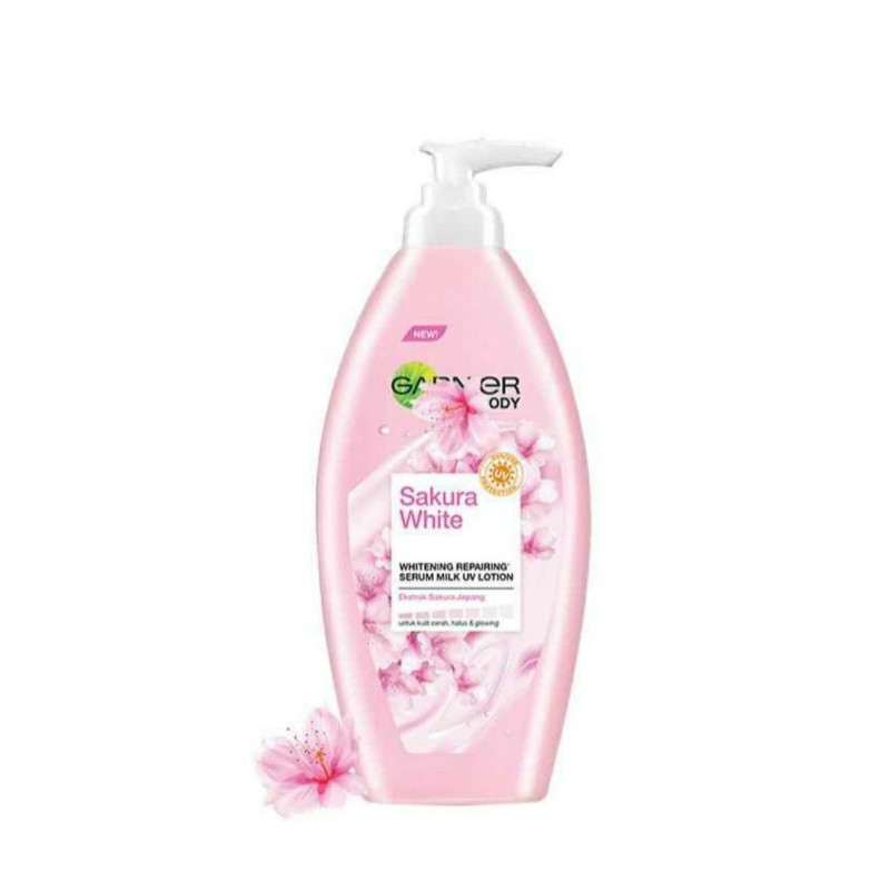 (Hàng Mới Về) Sữa Dưỡng Thể Garnier Sakura Trắng Da Dung Tích 400ml